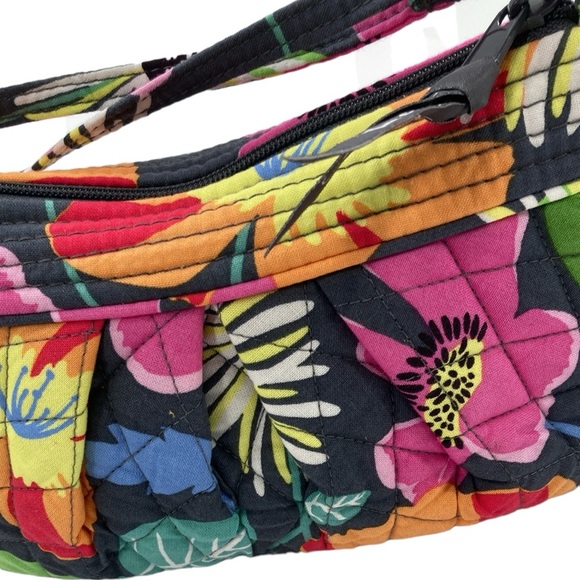 Vera Bradley Quilted Mini Crossbody Jazzy Bloom Tropical Travel Cruise OS - Picture 2 of 6